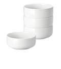 Miniatyrbillede 1 af 2: MALACASA Cereal Skåle, Elegant Rundt Design, 650ML Kapacitet,Hvid 4 Deles