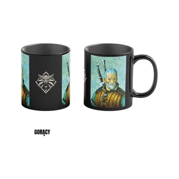 Bra Byten - The Witcher III: Wild Hunt - Mug med termiskt effekt Game Art Chronicles Geralt inspirerad av Vincent van Gogh 450 ml