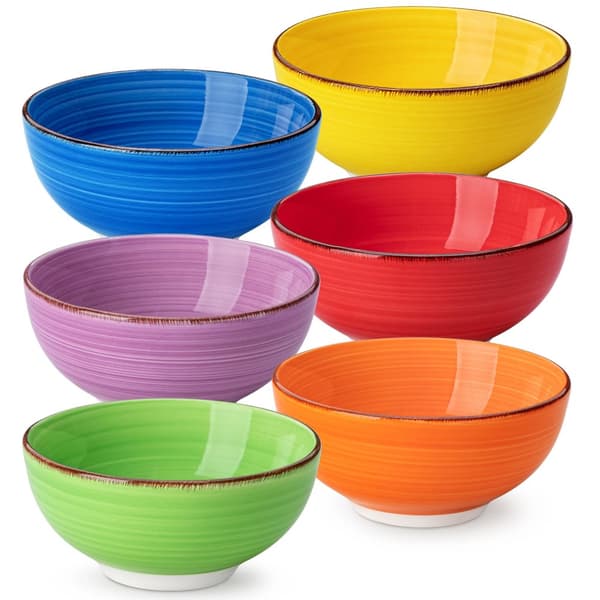 Porcelænskåle, Solidt Mønster, Miljøvenligt Materiale,Bland farve, 820ML