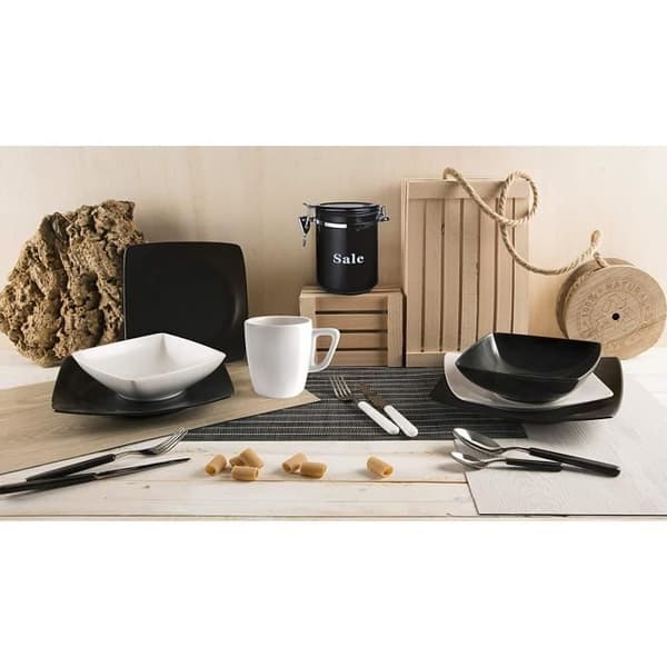 Excelsa Eclipse Set med 6 koppar Mugg 230 ml keramik vit svart och grå