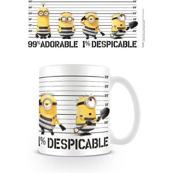 Mugg - DESPICABLE ME 3 - 300 ml - Vit - Cylindrisk - Diskmaskin kompatibel