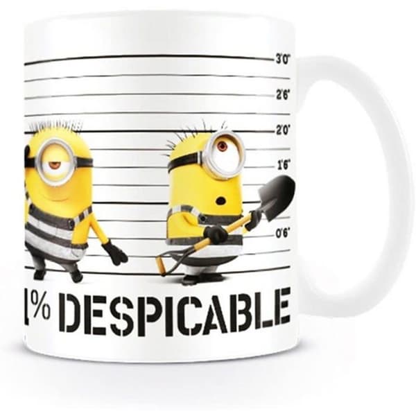 Mugg - DESPICABLE ME 3 - 300 ml - Vit - Cylindrisk - Diskmaskin kompatibel