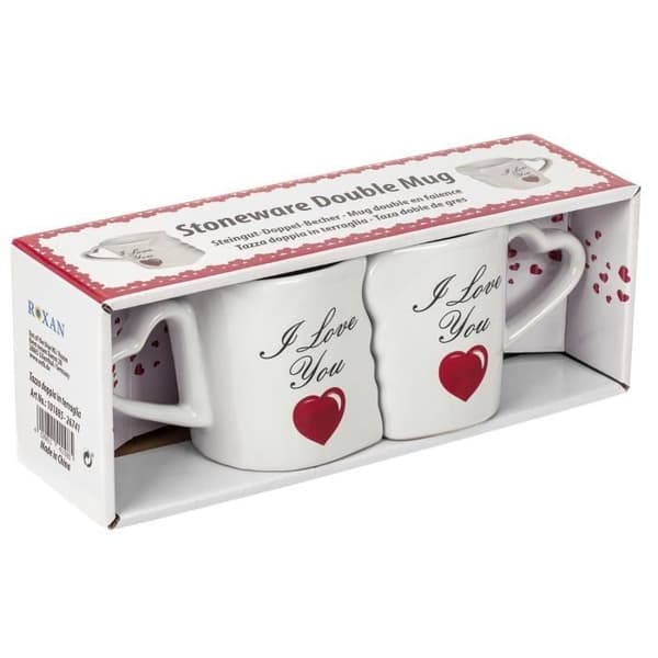 Tassarna - Jag älskar dig - Vit - 250 ml - Porslin - Present till Alla hjärtans dag
