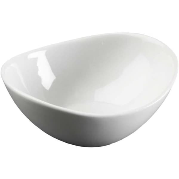 Skål - VERSA - Sophie - Vitt porslin - Oval - 11,5 x 13,8 x 4,5 cm
