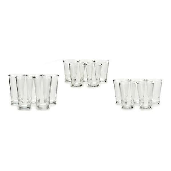 Set med Vivalto glasögon (17 x 40 x 25 cm) (18 delar) 6 x (51 cl) / 6 x (34 cl) / 6 x (23 cl)