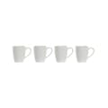 Miniatyrbild 1 av 4: Set med 4 DKD Home Decor Natural Gummiträ Vita Sandstensmuggar (300ml)