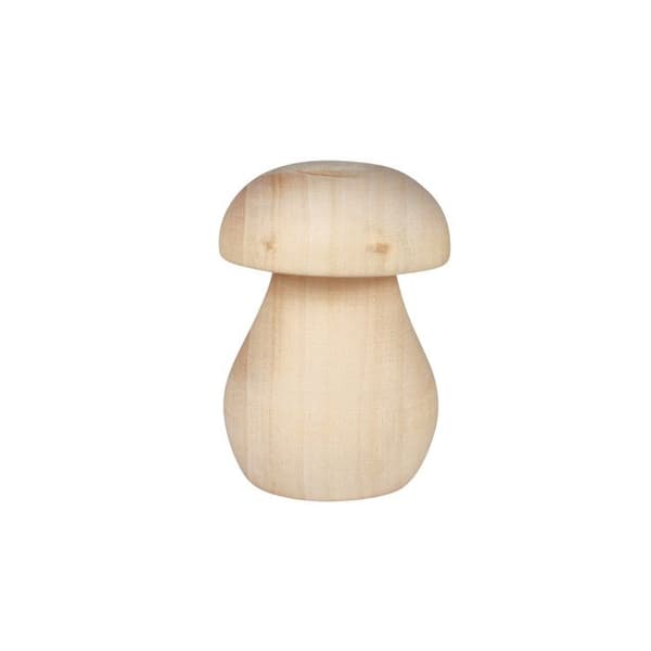 Champignon Bolet i trä Liten modell 8,5x5,5 cm