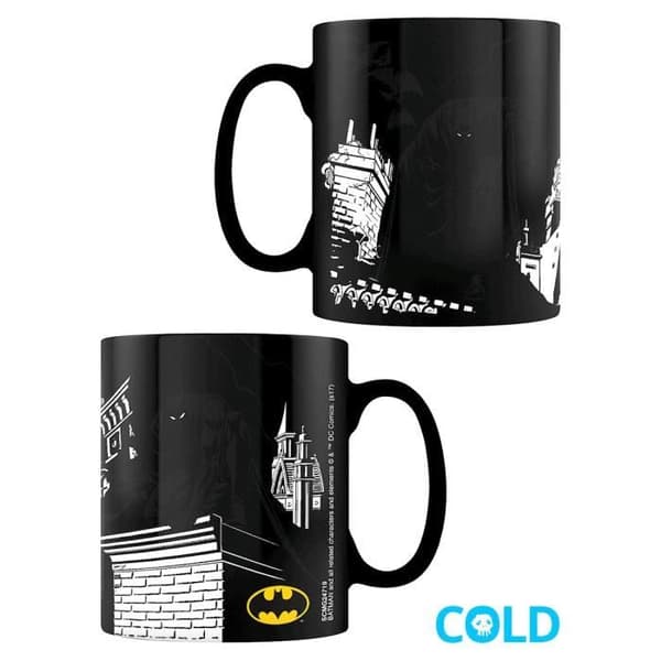 Batmanmugg DC Comics magiska skuggor som ändrar färg till svart- USED