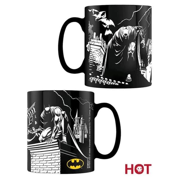 Batmanmugg DC Comics magiska skuggor som ändrar färg till svart- USED