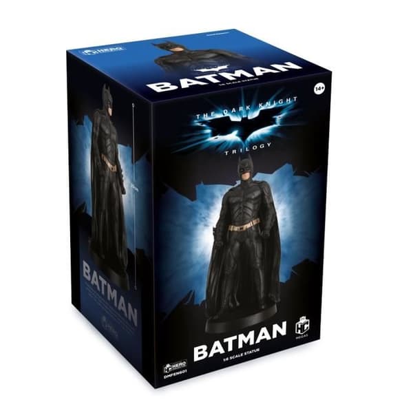 Batman Movie Statue - Eaglemoss - Christian Bale - Svart - Plast/Harts- USED