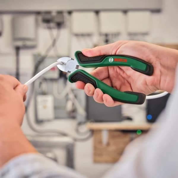 Bosch Home and Garden - Set med 3 tänger (universal, långspetsad, diagonal avbitartång, hållbar, ergonomisk)
