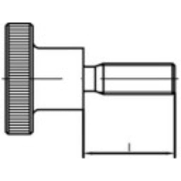 TOOLCRAFT 107477 Räfflade skruvar M3 5 mm DIN 464 Stål 50 st