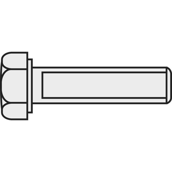 TOOLCRAFT 222531 Sexkantsskruv M2 10 mm Yttersexkant DIN 933 Mässing förnicklad 10 st