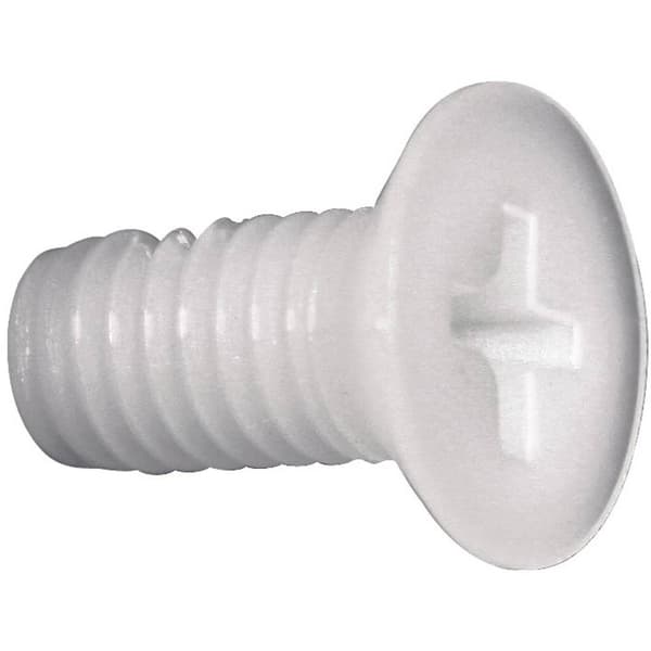 TOOLCRAFT 839978 Försänkta skruvar M6 40 mm Stjärnskruvmejsel Philips DIN 965 Plast, Polyamid 10 st