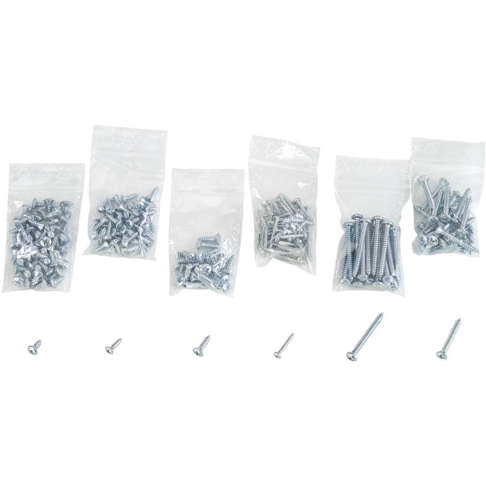 Gängande skruvar sortiment Refill 825 delar 838515