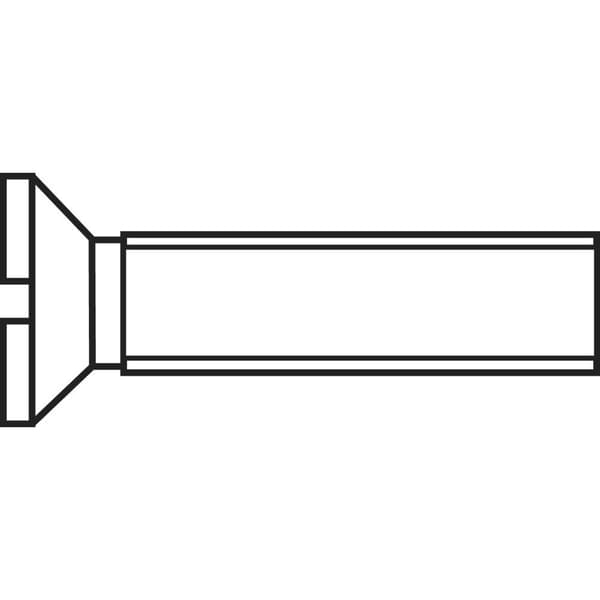 TOOLCRAFT SENKSCHRAUBE 963-4.8 ZN 2X 16 963-4.8 ZN 2 X 16 Försänkta skruvar M2 16 mm Spår DIN 963 Stål förzinkad 100 st