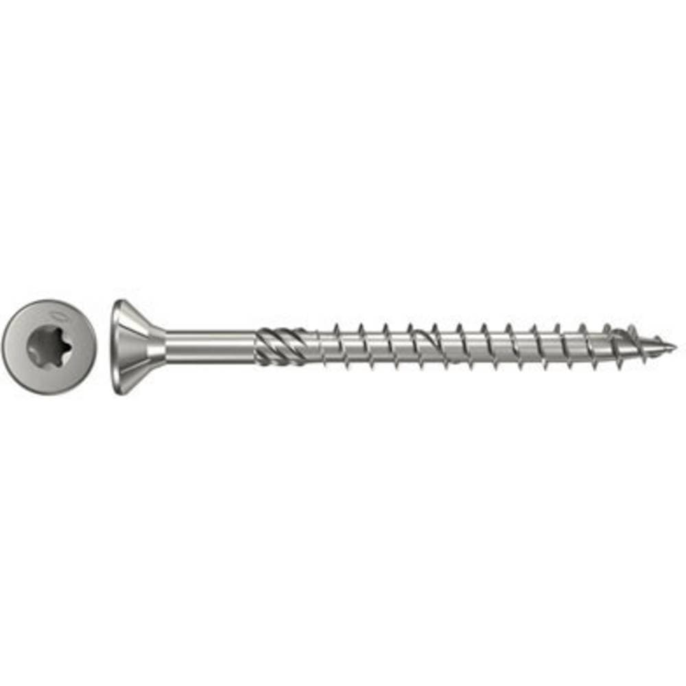 Fischer 657118 Träskruv 6 mm 80 mm T-profil Rostfritt stål A2 100 st