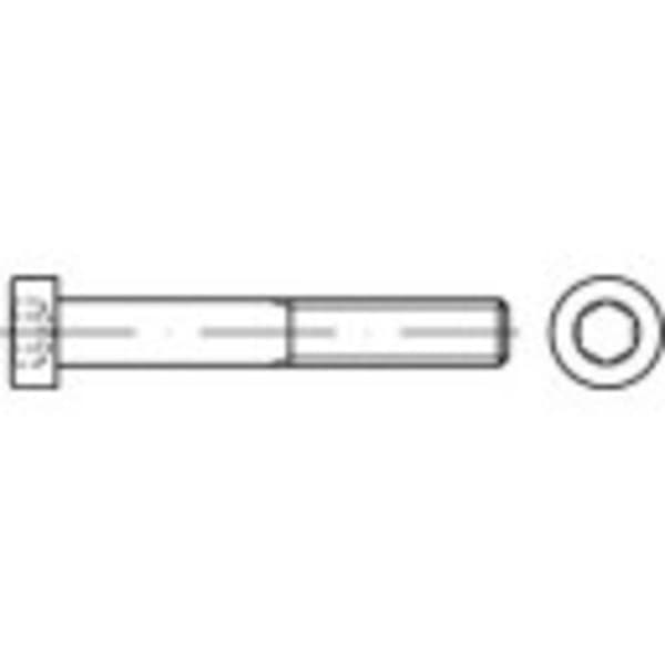 TOOLCRAFT 1068349 Cylinderskruvar M3 6 mm Insexkant DIN 7984 Rostfritt stål A2 200 st