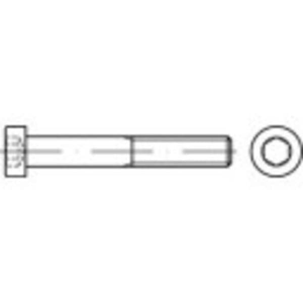 TOOLCRAFT 1068368 Cylinderskruvar M5 10 mm Insexkant DIN 7984 Rostfritt stål A2 100 st
