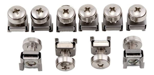M6 screw set, star, (washers + screws + nuts) 10-pack