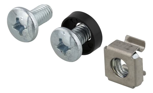 M6 screw set star groove washers + screws + nuts 10pack