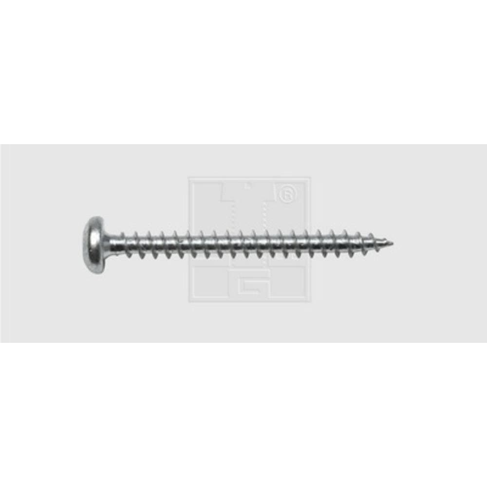 SWG 1967453567 Träskruv 4.5 mm 35 mm Månghörnigt tandad Stål förzinkad 200 st