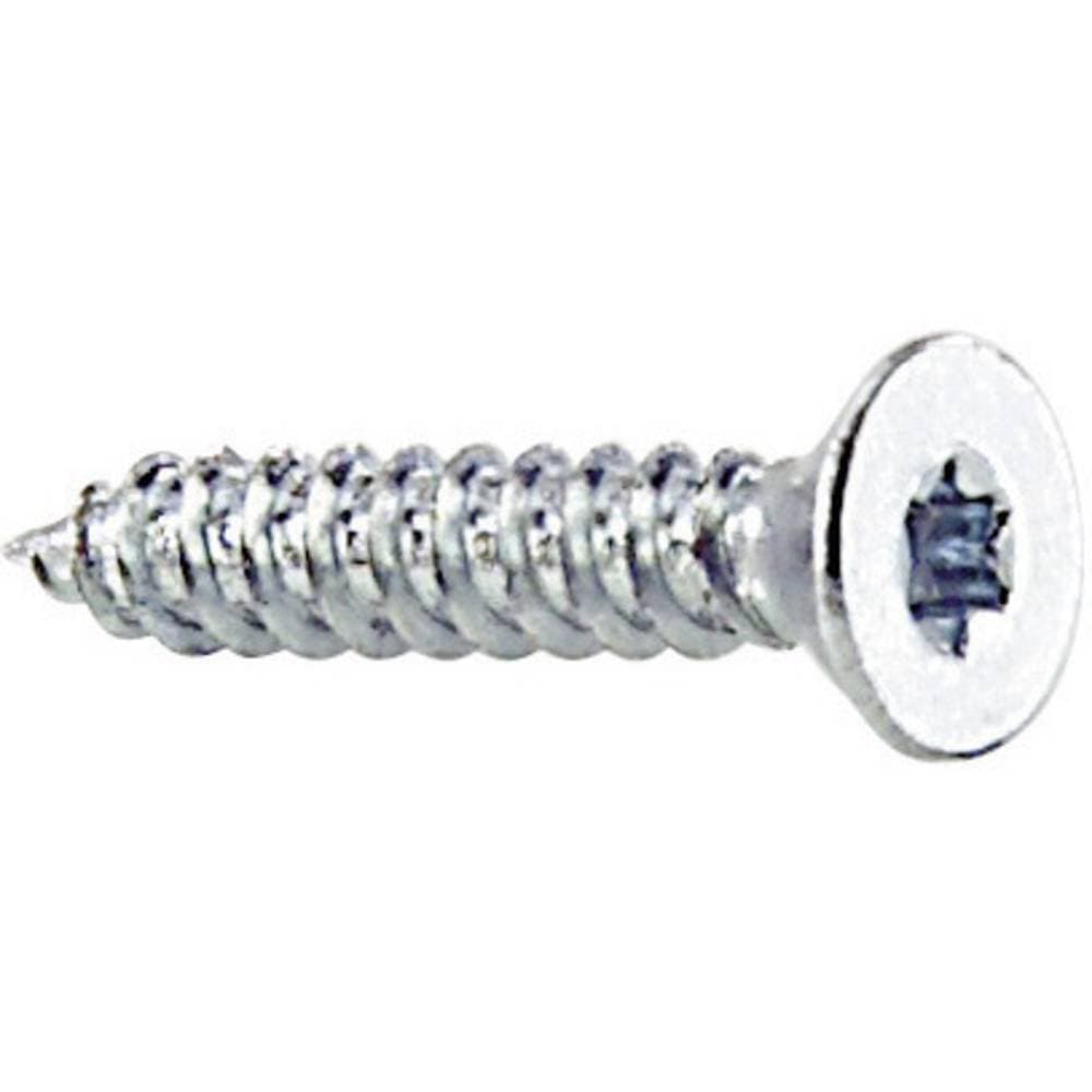 839573 Plåtskruv 4.2 mm 9.5 mm T-profil DIN 7982 Stål förzinkad 100 st