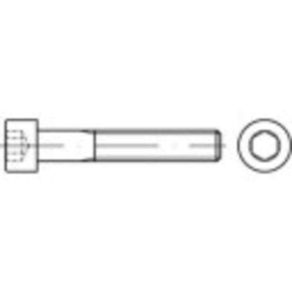TOOLCRAFT TO-5423379 Cylinderskruvar M3 8 mm Insexkant 100 st