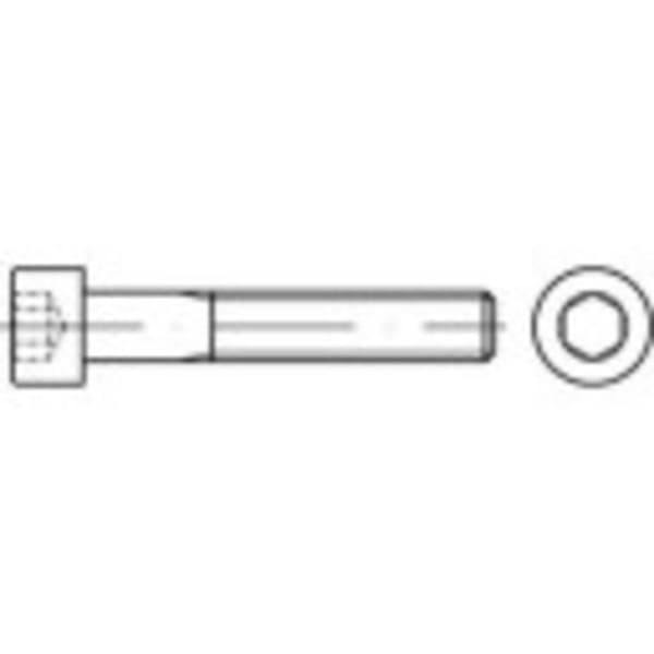 TOOLCRAFT TO-5423382 Cylinderskruvar M3 10 mm Insexkant 100 st