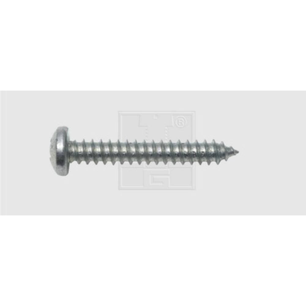 SWG Plåtskruv 3.5 mm 9.5 mm Stjärnskruvmejsel Philips DIN 7981 Stål förzinkad 100 st