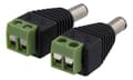 Miniatyrbillede 4 af 4: 2-pin Terminal block to 5.5 DC, 2-Pack, Screw, 5.5 DC male
