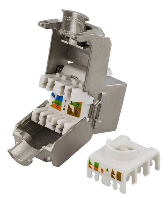 FTP Cat6 Keystone connector, "Tool-free"