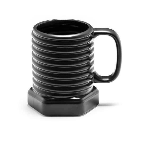 Mugg - Märke - Modell - Keramik - 390ml - Svart