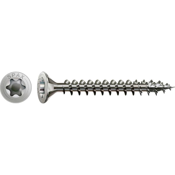 SPAX 1197000600503 Träskruv 6 mm 50 mm T-STAR plus 88091 Rostfritt stål A2 100 st