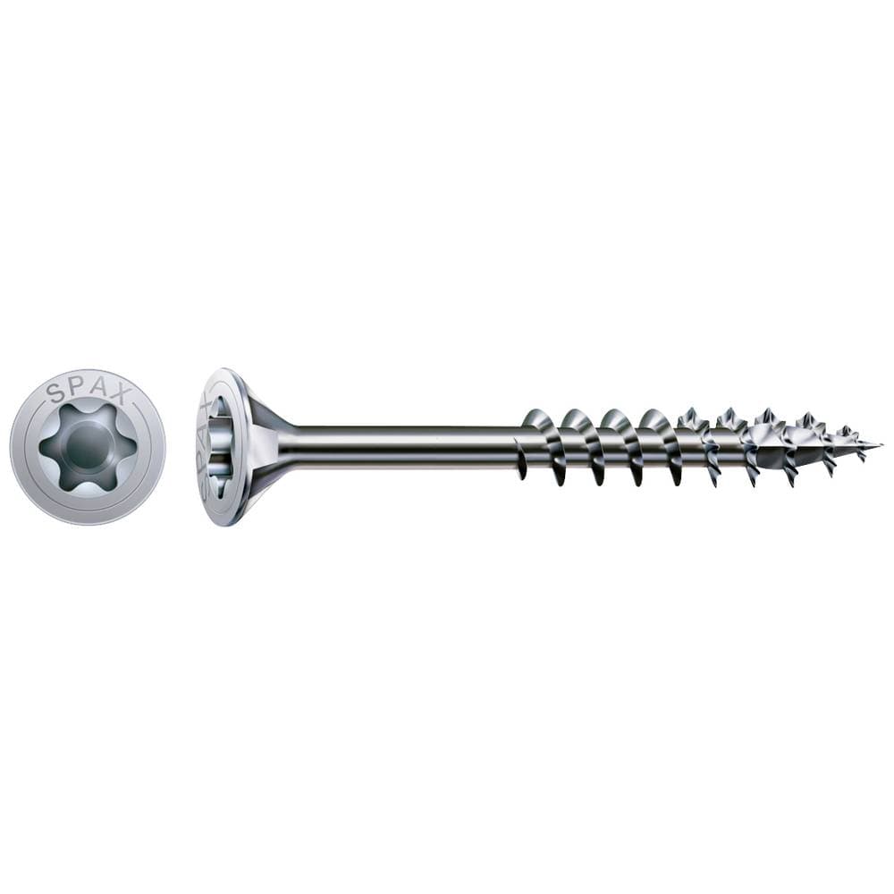 SPAX R 88091 Senkkopf/T-STAR TG 191010400603 Försänkta skruvar 4 mm 60 mm T-profil Stål galvaniskt förzinkad 100 st