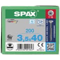 Miniatyrbild 4 av 4: SPAX 197000350403 Träskruv 3.5 mm 40 mm T-STAR plus 88091 Rostfritt stål A2 200 st