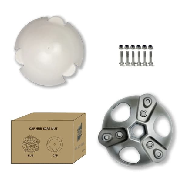 Vindmølle Hub Kit, 135mm Diameter, Inkluderer Blade og Hardware, 6hjulsnav og kapsel