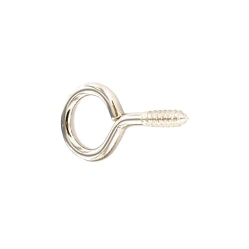 Securpak Nickel Plated Curtain Wire Eye Hook (Pack of 40) Silver One Size