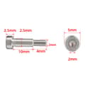 Miniatyrbillede 2 af 6: INF Sekskantskruer 2.5*M2*10