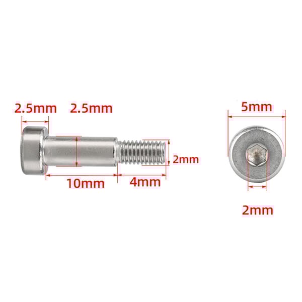 INF Sekskantskruer 2.5*M2*10