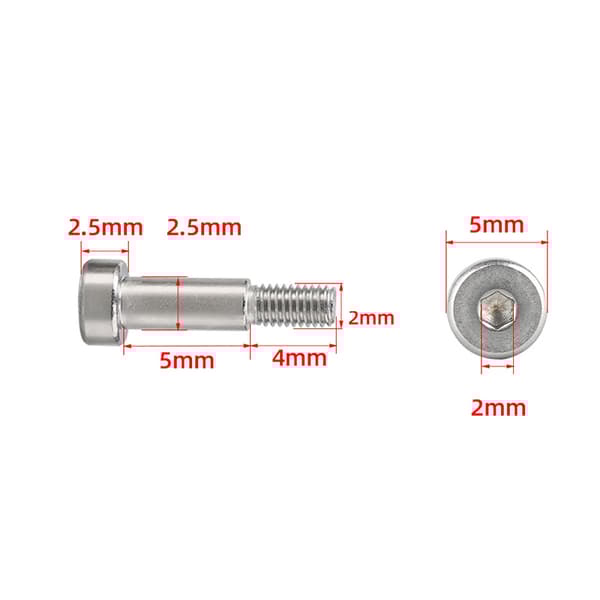 INF Sekskantskruer 2.5*M2*5