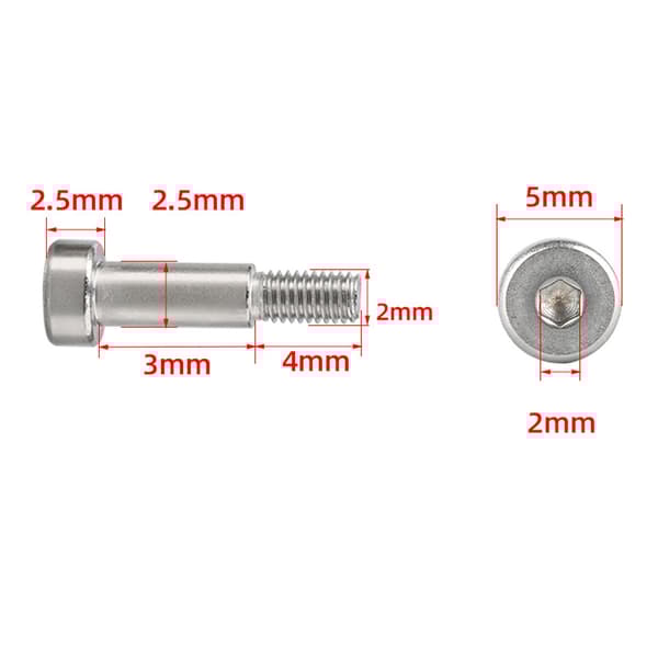 INF Sekskantskruer 2.5*M2*3