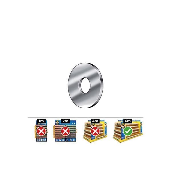 Kroppsbricka - GENERISK - Din 9021 12 - Zink - Flat - Box 100