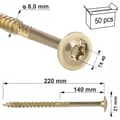 Miniatyrbillede 3 af 9: Tømreskruer med pladehoved WKCP-08220