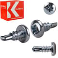 Miniatyrbillede 1 af 9: KSTEX loppeskruer 3,5x9,5mm B galvaniseret