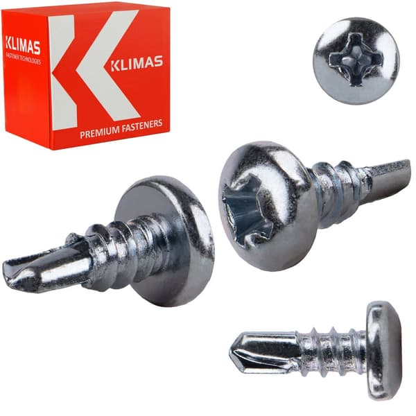 KSTEX loppeskruer 3,5x9,5mm B galvaniseret