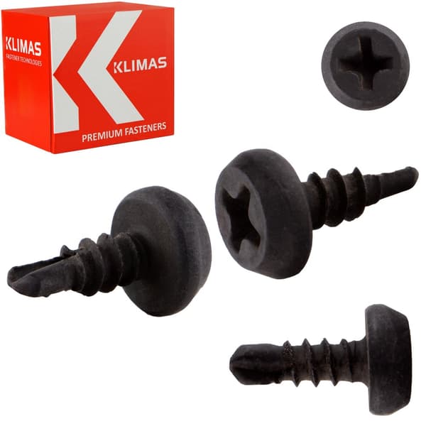 KSTEX loppeskruer 3,5x9,5mm Fosfateret
