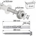 Miniatyrbild 4 av 9: Ramexpansionsbultar KPR-FAST-12260K