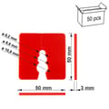 Miniatyrbillede 2 af 9: DW-03 50x50 nivelleringsafstandsstykke