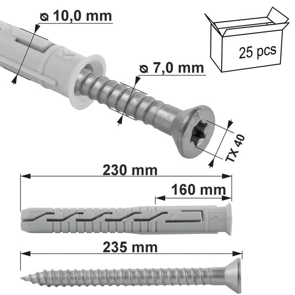 Rammeudvidelsesbolte S KPS-FAST-10230S